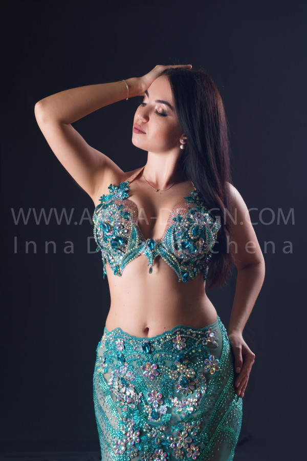 Professional bellydance costume (classic 189a)